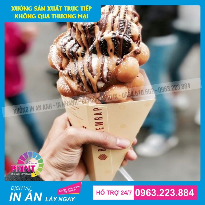 hộp giấy đựng bánh trứng gà non