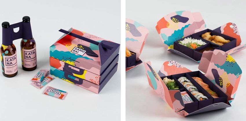 hộp giấy đựng sushi