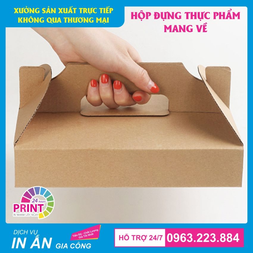 in hộp take away đựng đồ ăn ship cod