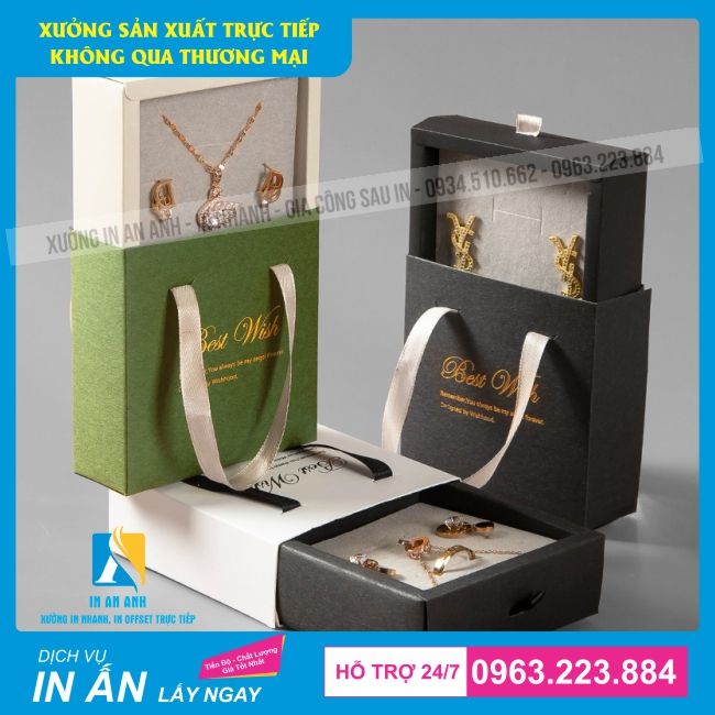 IN HỘP GIẤY BAO BÌ GIẤY ĐỰNG TRANG SỨC