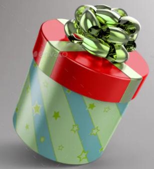 hộp quà sinh nhật hình tròn