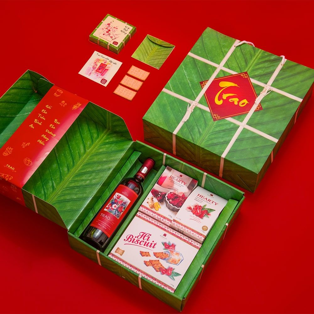 Hộp quà tết hình chiếc bánh chưng–innnhamac