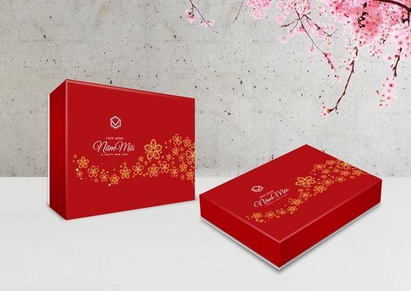 Hộp quà tết chúc mừng năm mới - Innhanmac