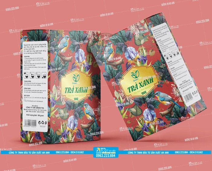 hộp trà cho giỏ quà tết