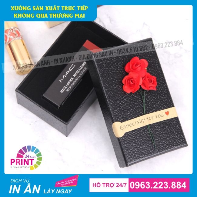 bao bì giấy đựng son môi