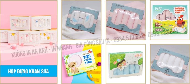 in bao bì giấy đựng khăn sữa