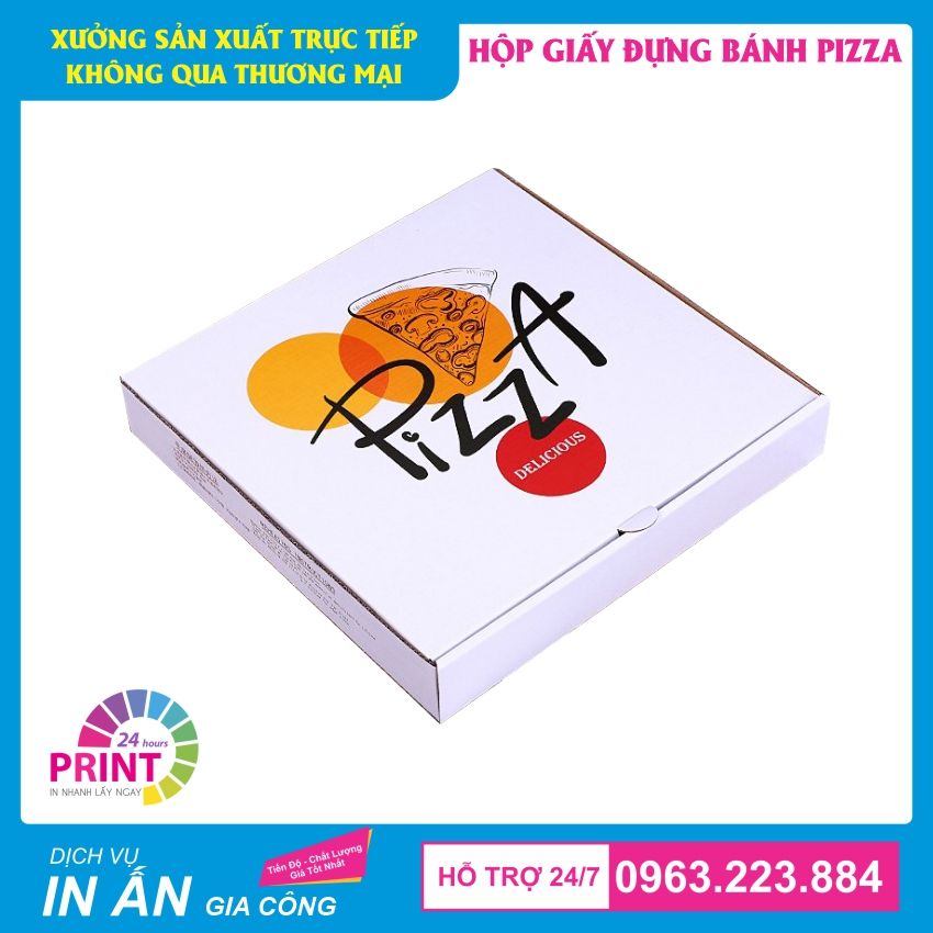 bao bì đựng bánh pizza