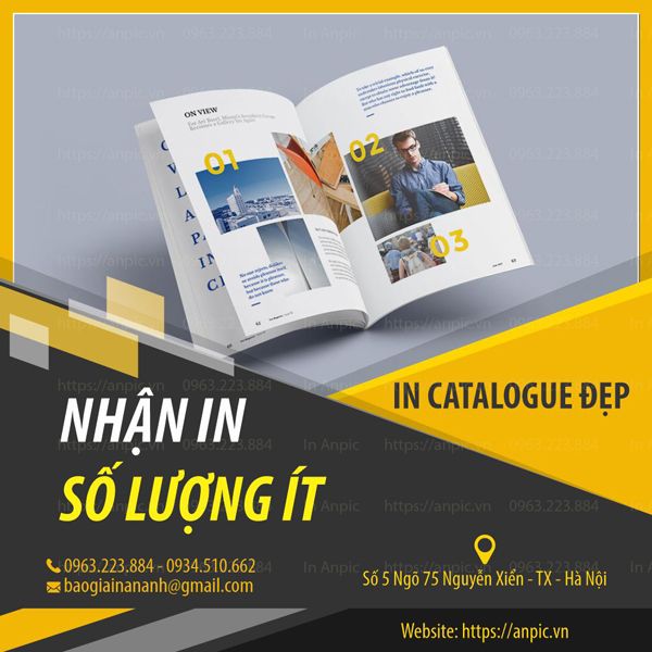 Dịch vụ in catalogue đẹp số lượng ít tại in ấn An Anh