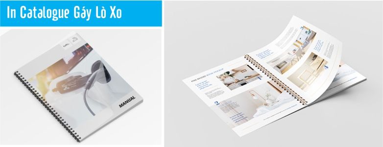 gia công đóng gáy Catalogue lò xo