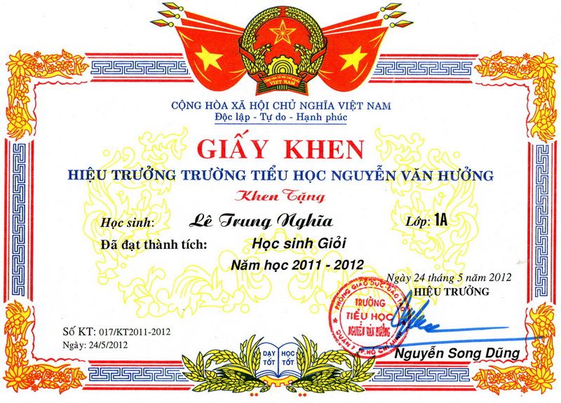 in giấy khen nhanh