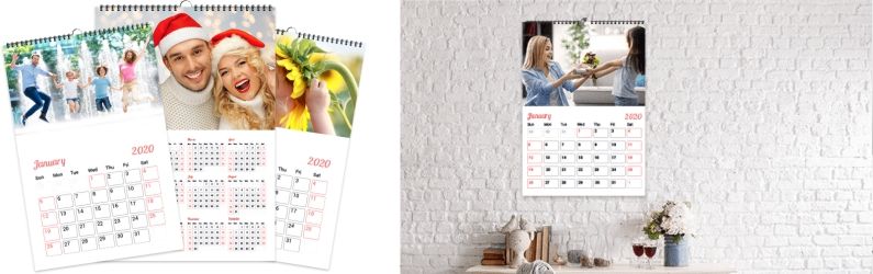 in hình ảnh gia đình lên lịch tết