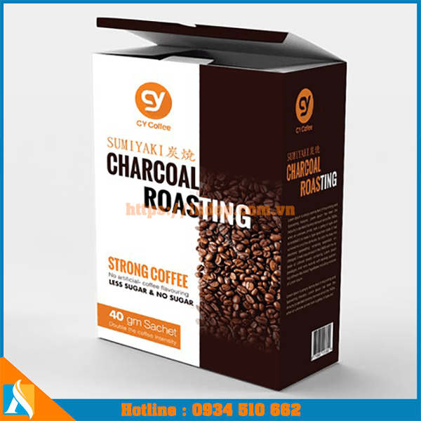 in hộp giấy đựng cofee