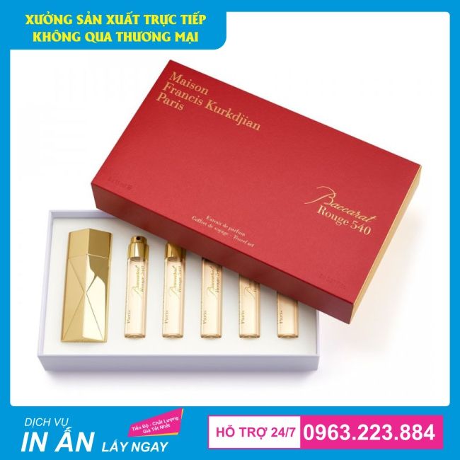 in hộp giấy đựng lọ nước hoa chiết