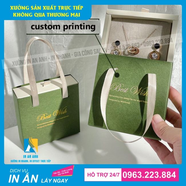 in hộp giấy đựng trang sức