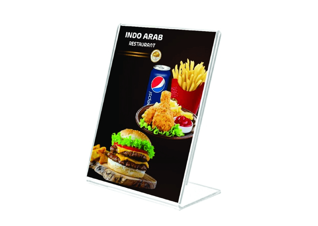 Menu thực đơn mặt trước có món ăn độc đáo nhất, bắt mắt nhất của nhà hàng/quán ăn