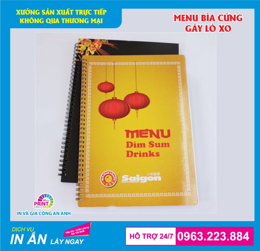 In menu giá rẻ tại Hà Nội - In An Anh