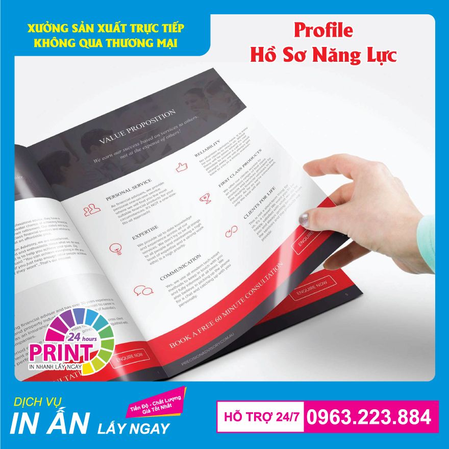 In Profile bằng công nghệ in nhanh