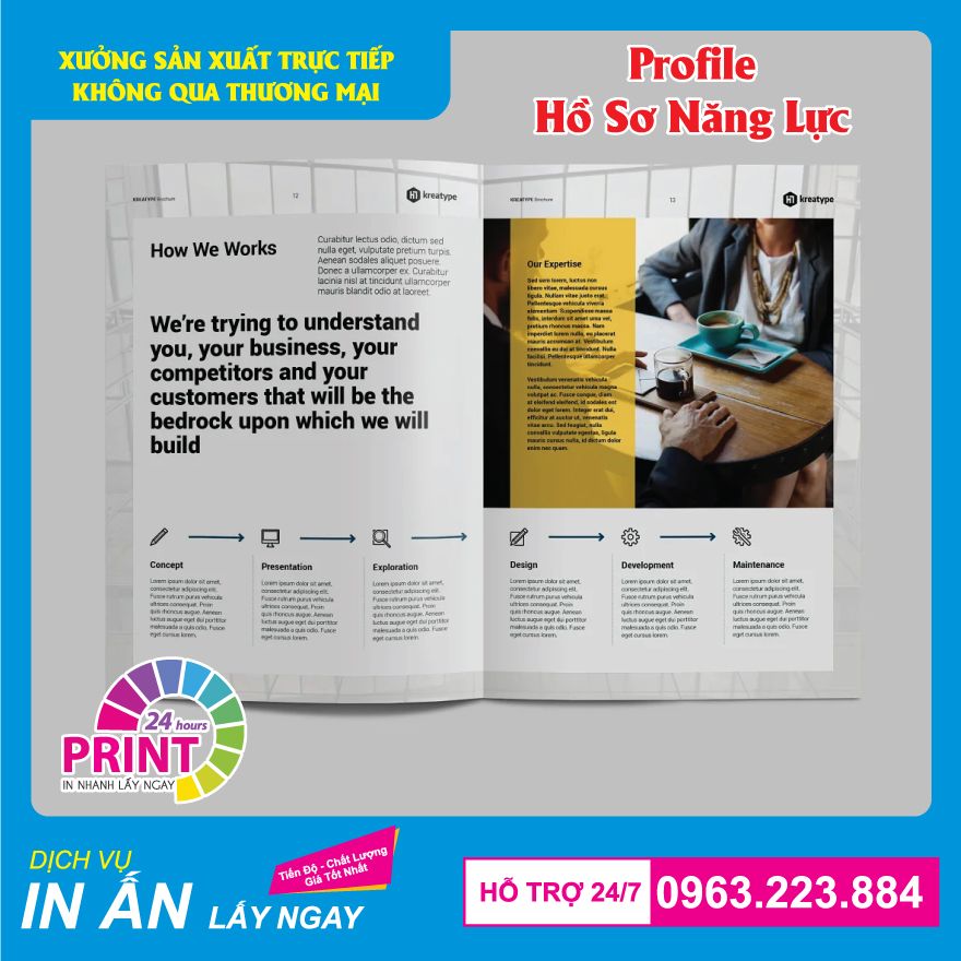 In Profile bằng công nghệ in Offset