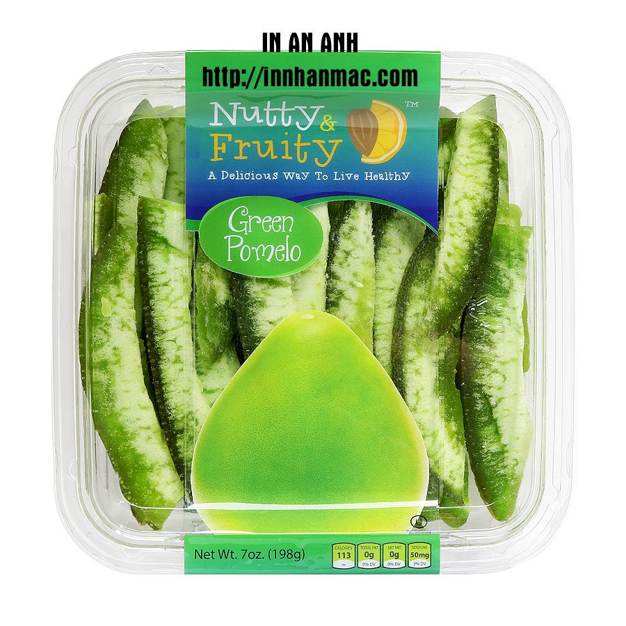 in tem mác decal trong dán hộp đựng trái cây sấy