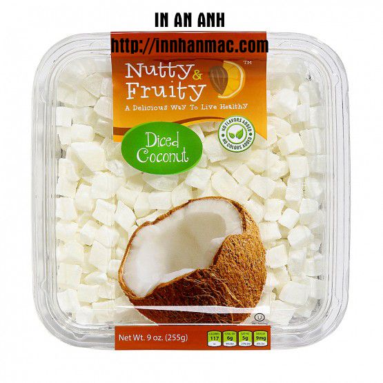 Dịch vụ in tem mứt dừa lấy nhanh