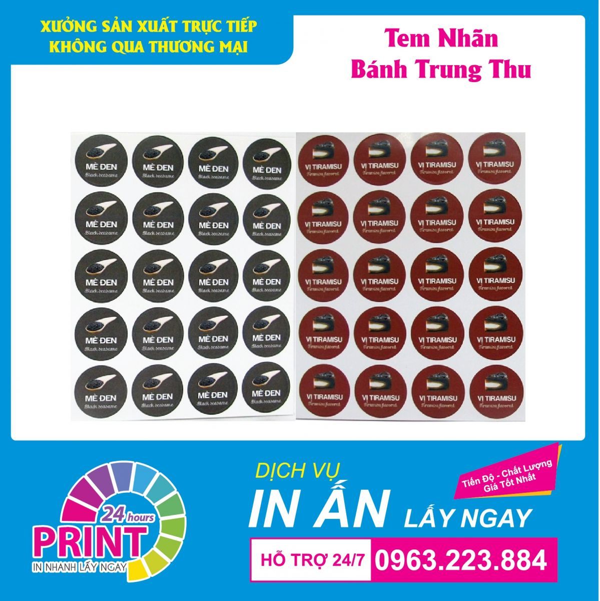 In tem nhãn bánh trung thu lấy ngay tại in An Anh