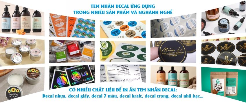 in tem nhãn decal trên máy in offset