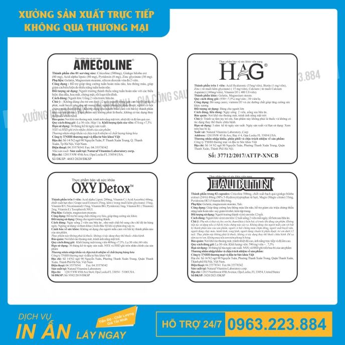 in tem phụ thực phẩm chức năng