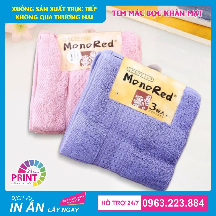 in thẻ tag khăn mặt