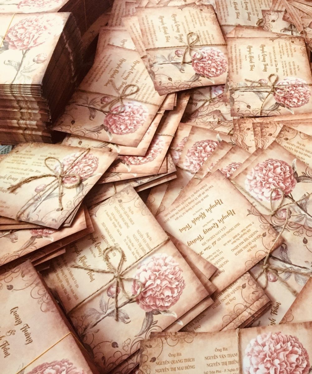 3 yếu tố cần và đủ để in thiệp cưới hiện đại