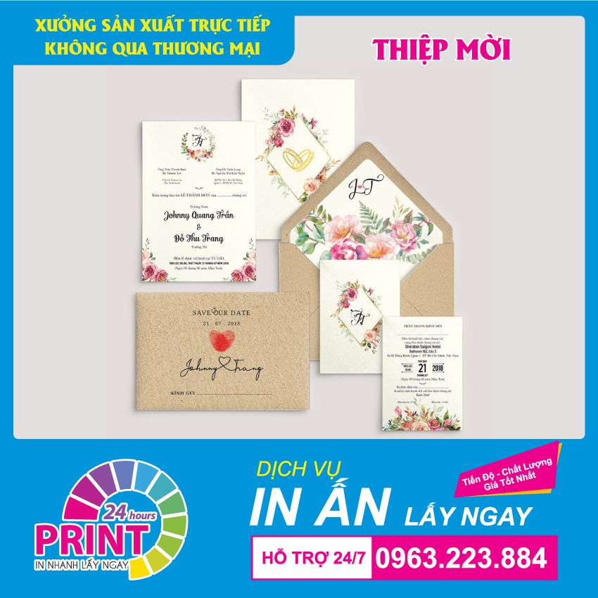 In thiệp mời giá rẻ tại In An Anh