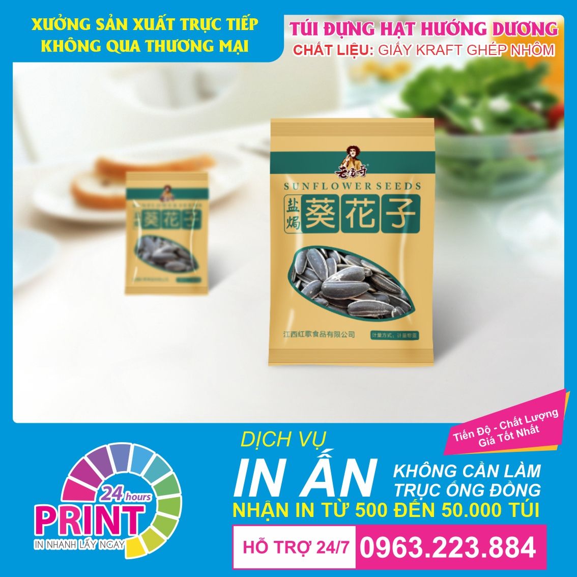 in-tui-dung-huong-duong-img túi giấy đựng hạt hướng dương làm bằng giấy