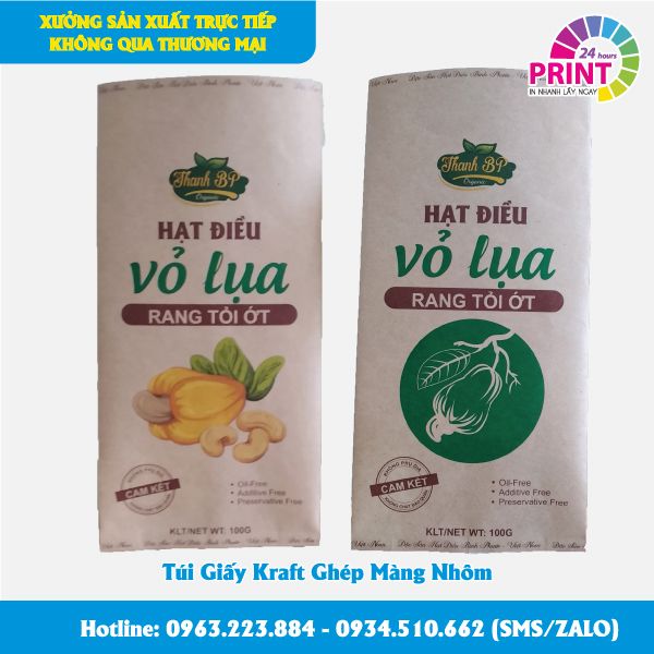 in-tui-giay-kraft-ghep-mang-nhom-dung-hat-dieu-gia-re-tai-in-an-anh-img in túi giấy Kraft ghép màng nhôm đựng hạt điều giá rẻ tại in An Anh