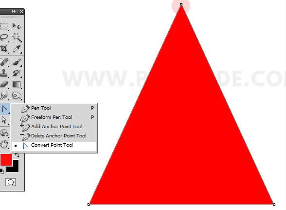 innhanmac-tao-tam-giac-trong-photoshop-6-img bước tiếp theo để vẽ tam giác