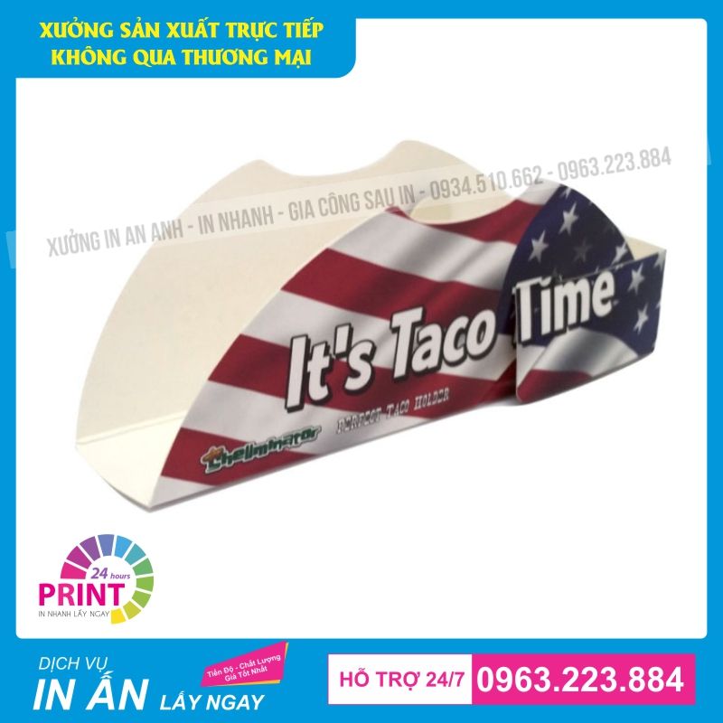 Khay giấy đựng bánh tacos