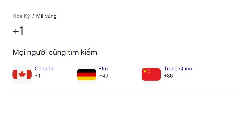 Mã vùng điện thoại Mỹ - In Nhãn Mác