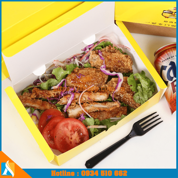 mẫu bao bì đựng gà rán