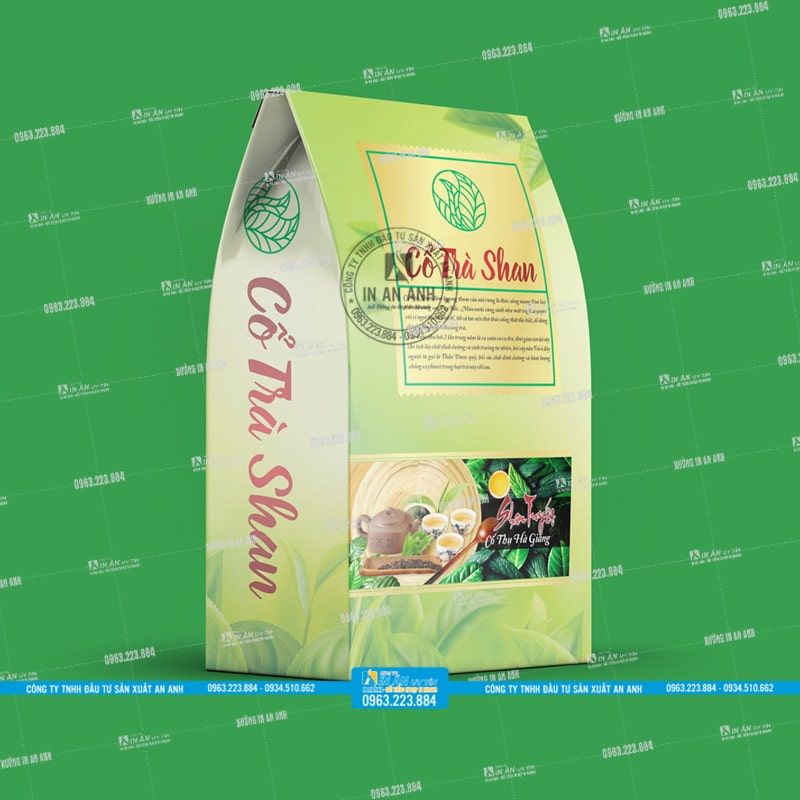 mẫu bao bì đựng trà