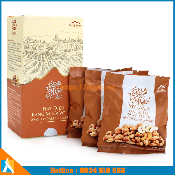 mẫu hộp bìa đựng hạt điều sáng tạo