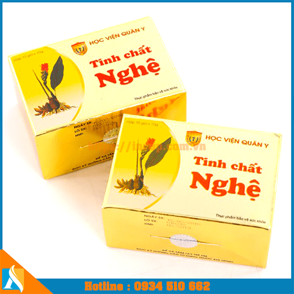 mẫu hộp bìa đựng tinh bột nghệ nổi bật