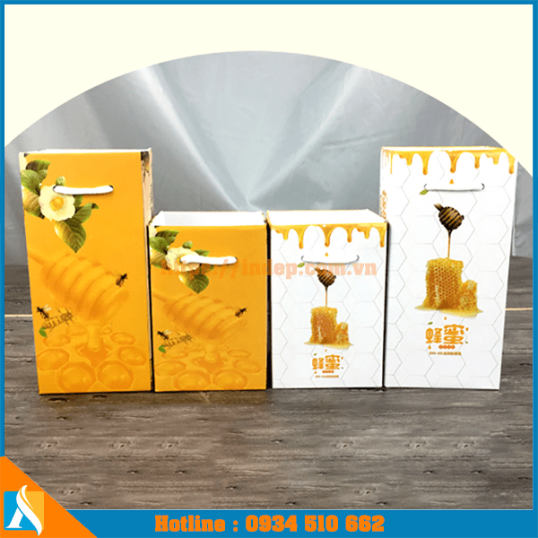 mẫu hộp cứng đựng chai mật ong