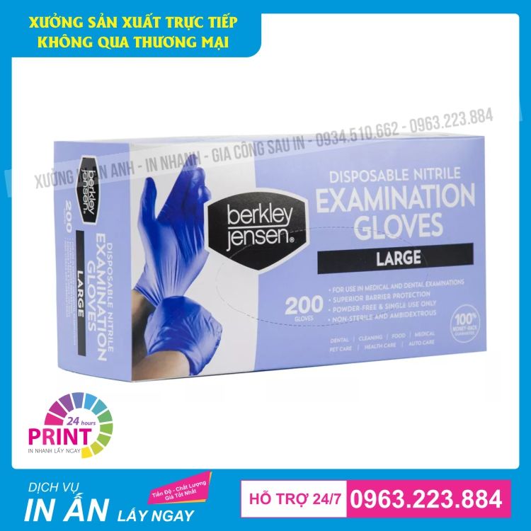 mẫu hộp đựng găng tay  y tế