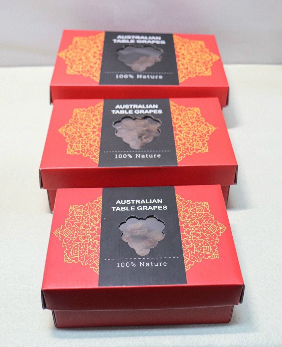 mẫu hộp giấy đựng nho nguyên cành