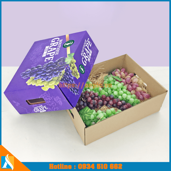 mẫu hộp giấy giá rẻ đựng hoa quả