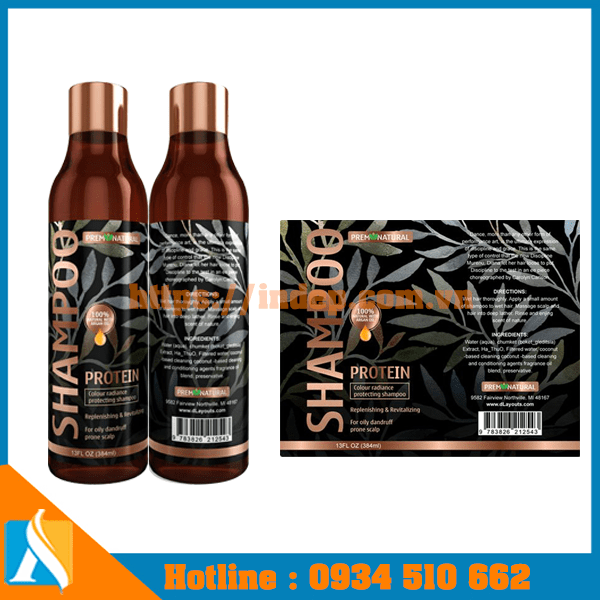mẫu nhãn mác chai mỹ phẩm