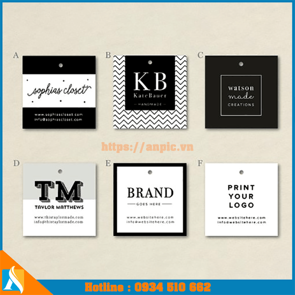 mẫu nhãn mác thời trang