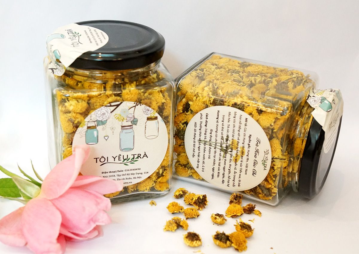 mau-tem-nhan-dan-lo-dung-tra-hoa-cuc-doc-dao-img mẫu tem nhãn dán lọ đựng trà hoa cúc độc đáo