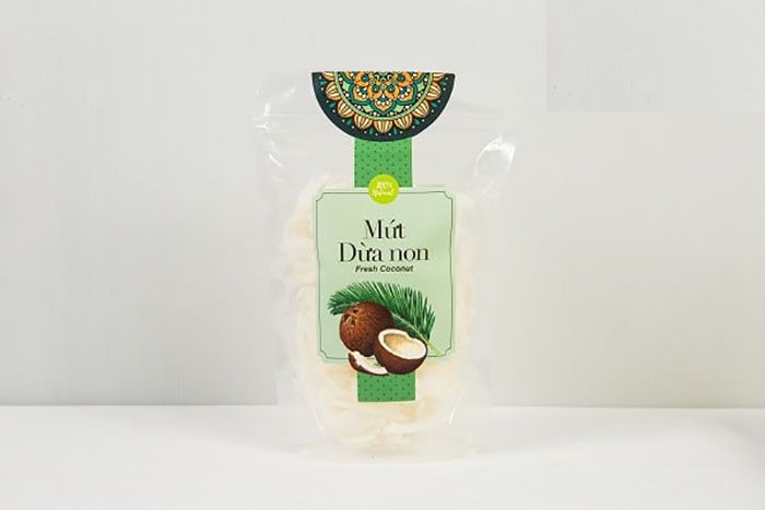 mẫu tem nhãn dán mứt dừa thịnh hành