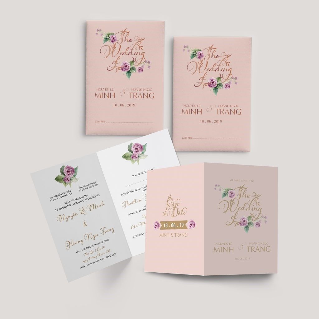 Top màu sắc in thiệp cưới hiện đại hottrend năm 2020 – 2021