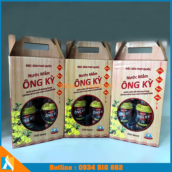 mẫu thiết kế hộp giấy đựng chai nước mắm