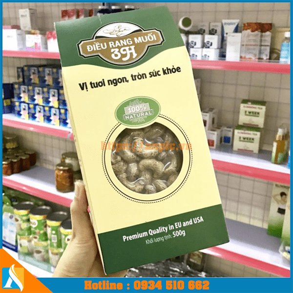 mẫu thiết kế hộp giấy đựng hạt điều bắt mắt